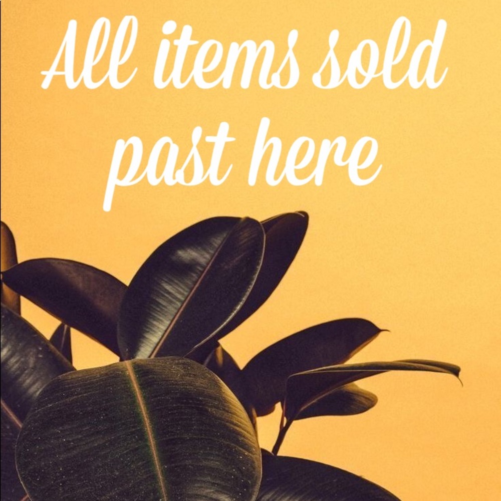 All items sold past here!💗